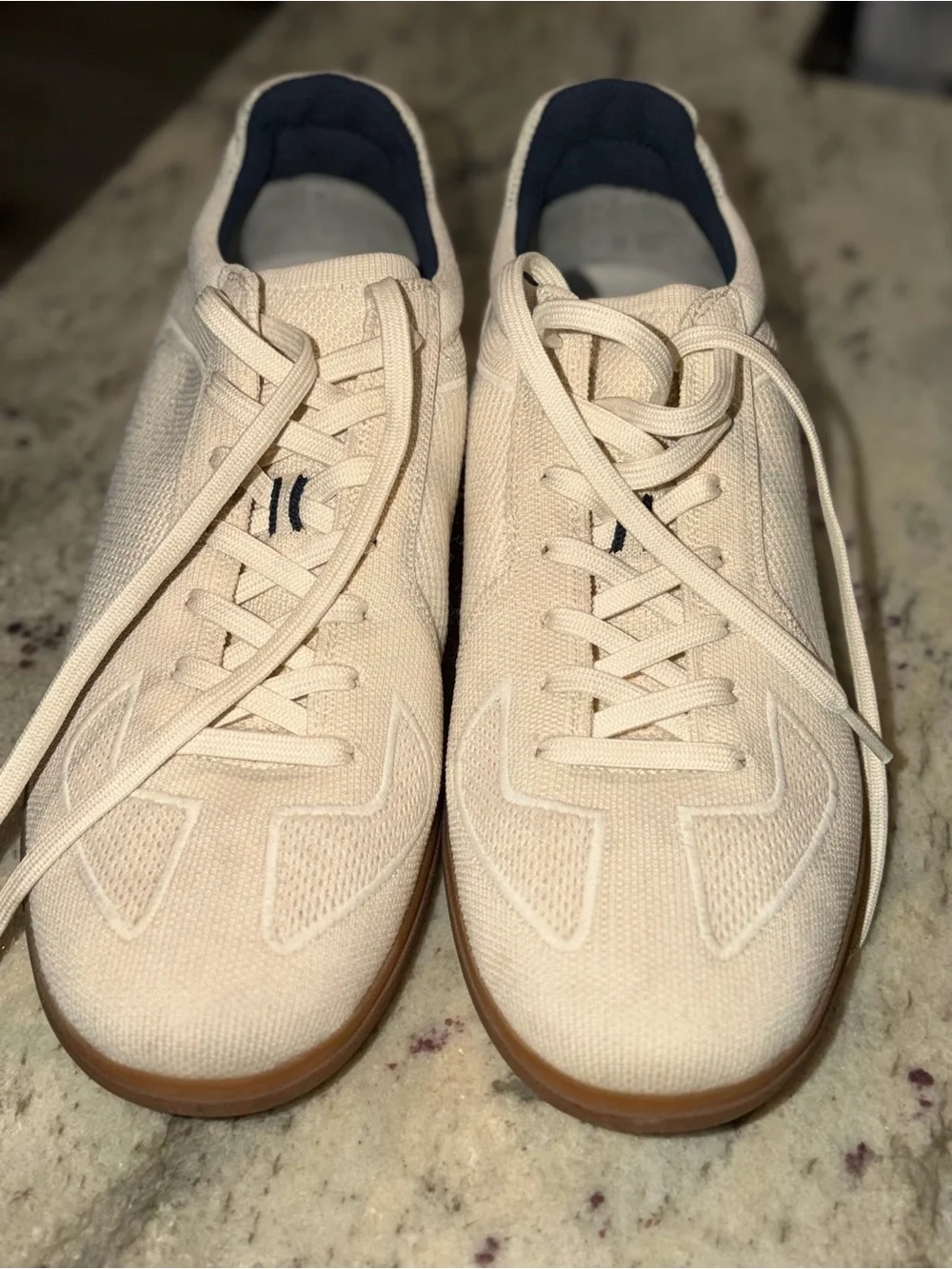 Rothy’s RS01 Sneakers, Men’s Size 11, Bone, in very good pre-owned condition.